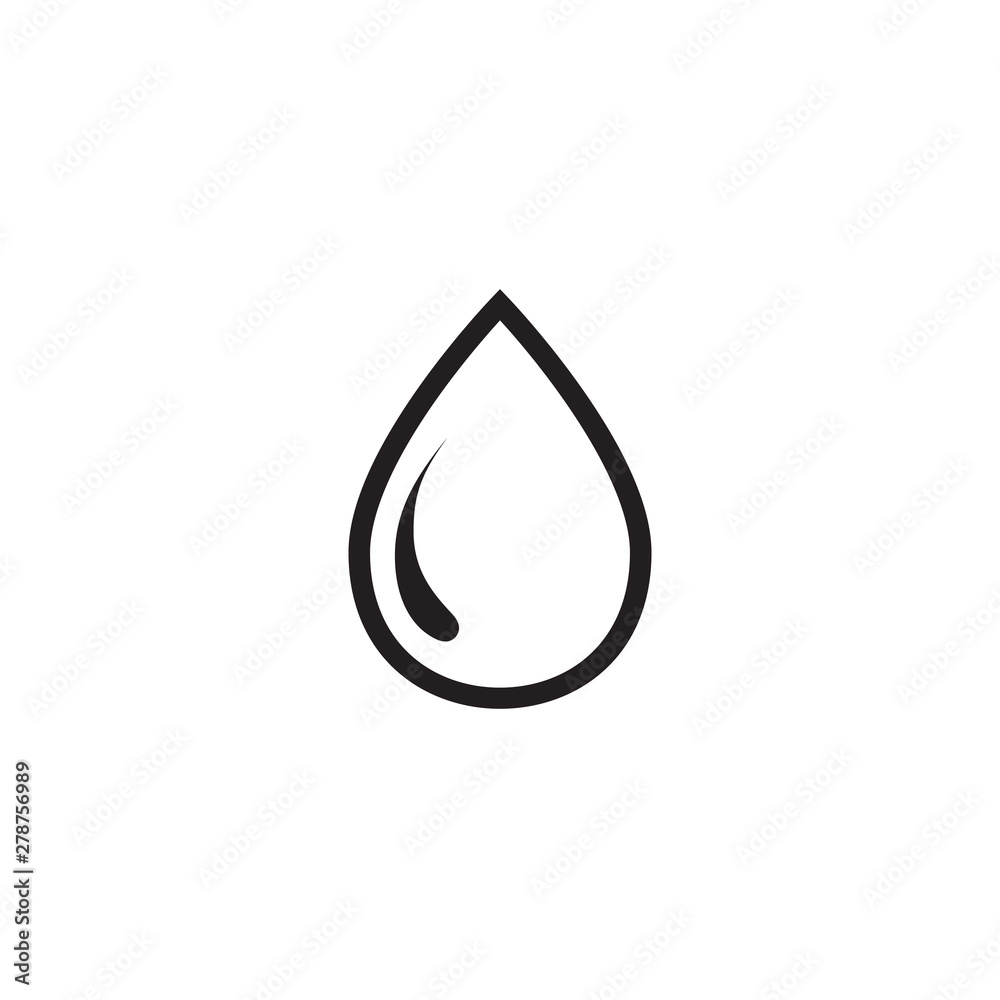 Water Drop Icon Vector Illustration Water Drop Icon Vector Illustration