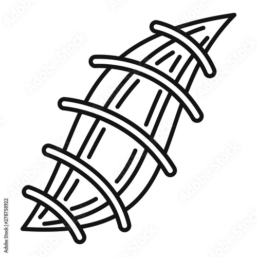 Macro suture icon. Outline macro suture vector icon for web design isolated on white background