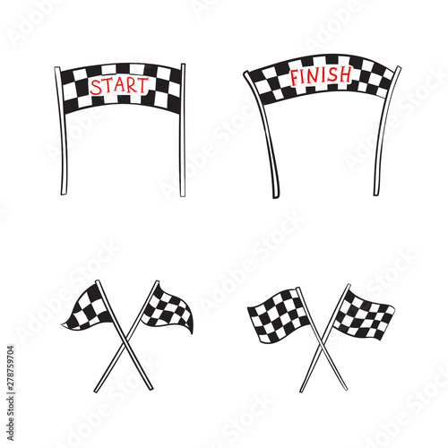 start and finish banner