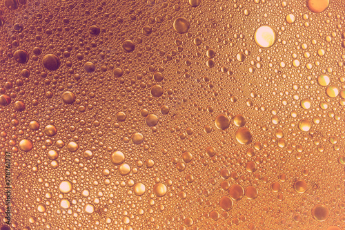 orange abstract background of bubbles