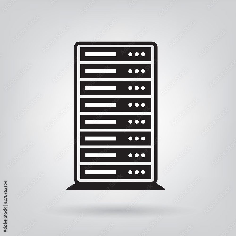 server, data center icon- vector illustration server, data center icon- vector illustration