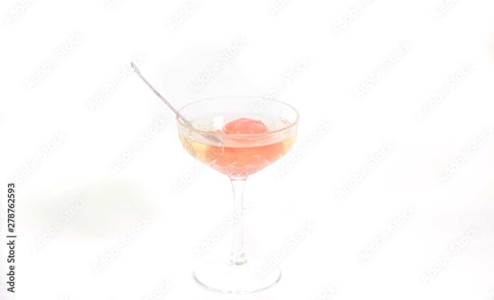 Tasty Bamboo cocktail on a white background Tasty Bamboo cocktail on a white background