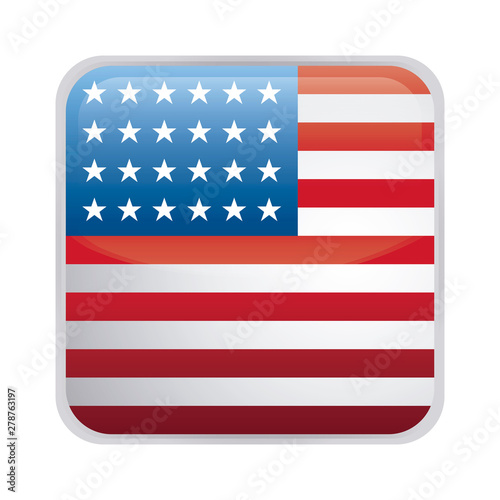 Free Download united state of american flag in shape square - GFXLoad