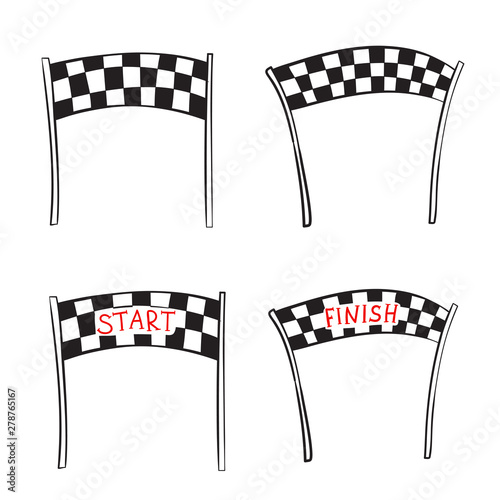 start and finish banner