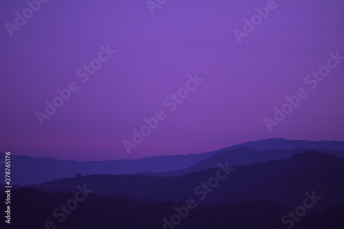 morning in the mountains