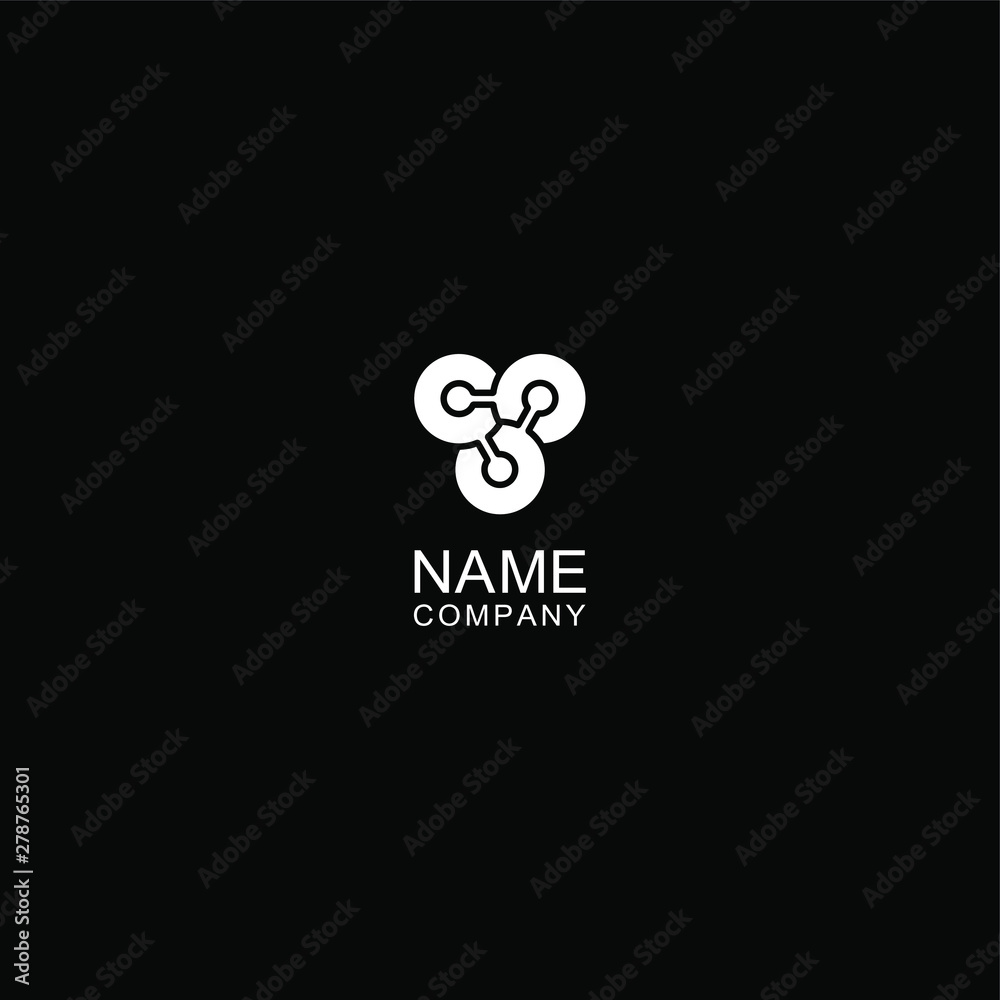Logo technology, biotechnology, tech icon Logo technology, biotechnology, tech icon
