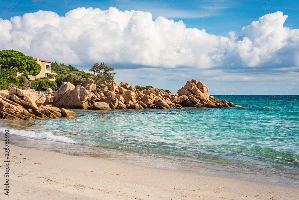 Capriccioli beach in Sardinia, Italy.