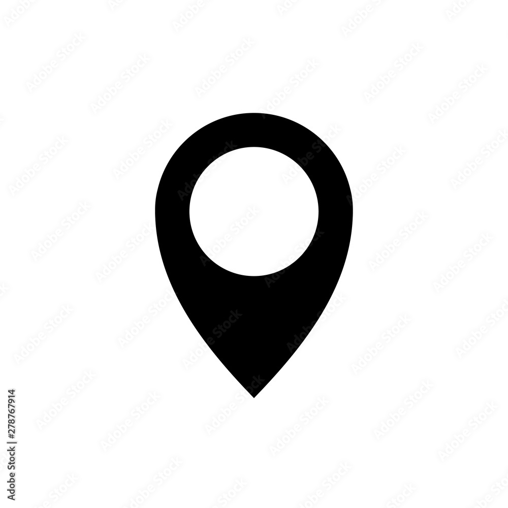 Pin location, map icon vector symbol illustration Pin location, map icon vector symbol illustration