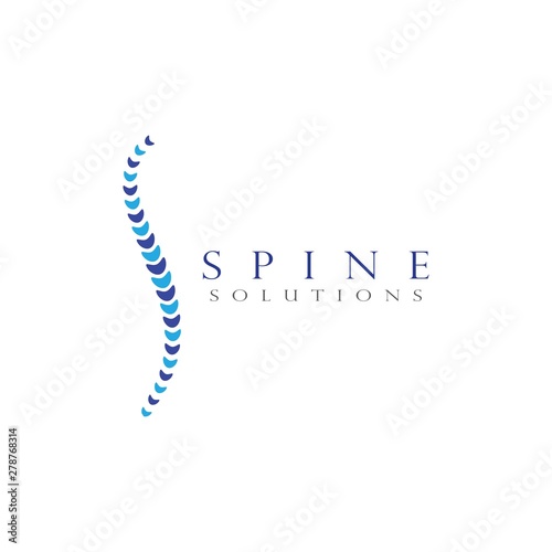  Spine diagnostics symbol logo template vector illustration design 