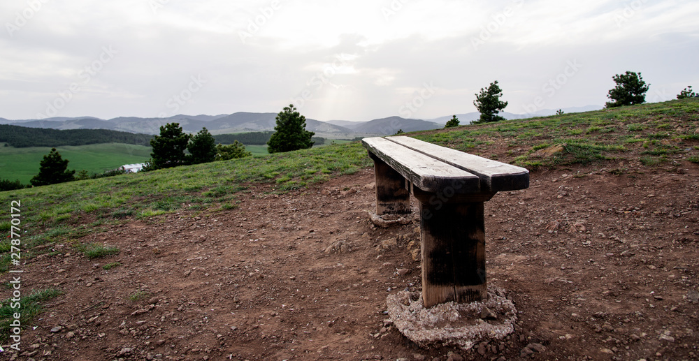 Landscape of village from mountain