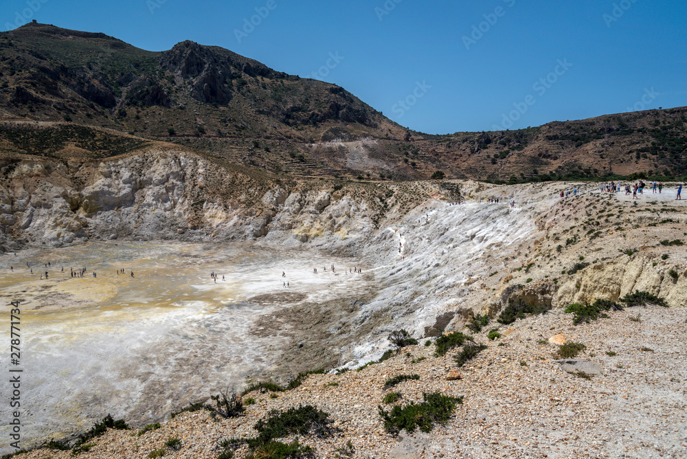 The Nisyros volcano. The Nisyros volcano.