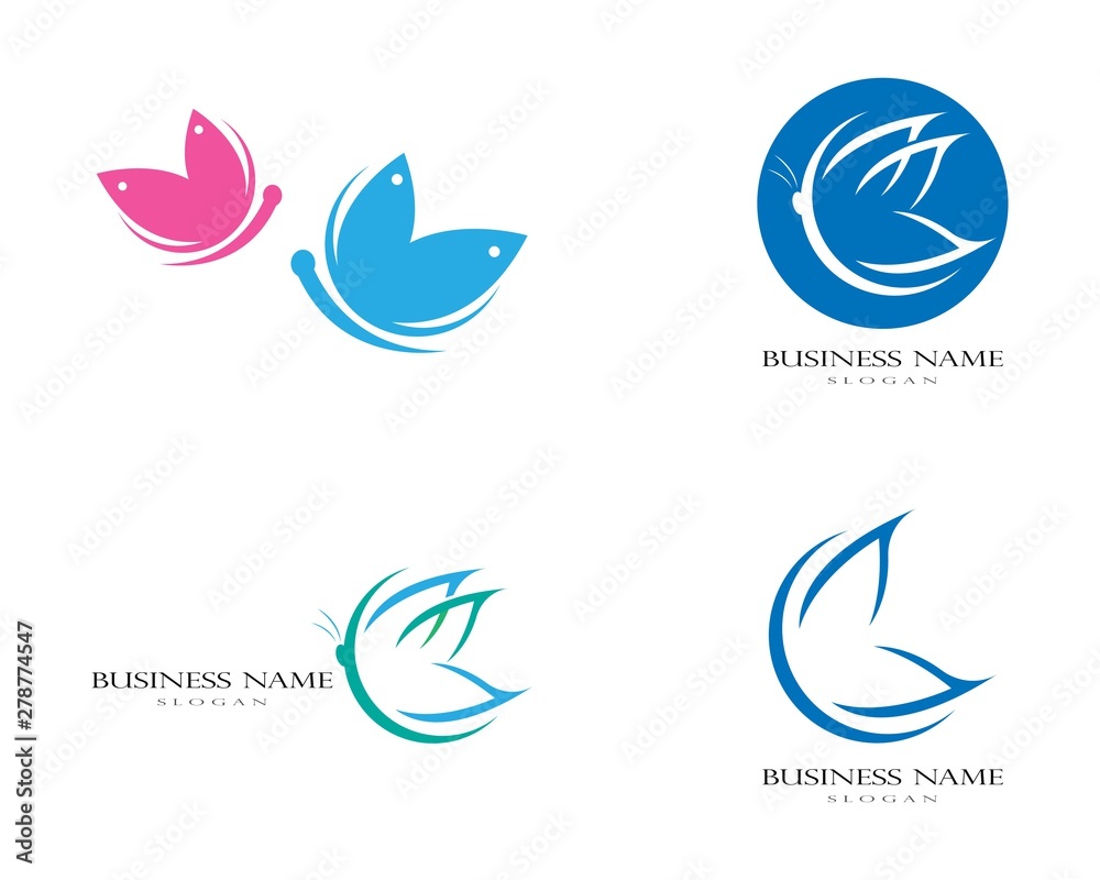 Obraz premium Butterfly Logo Template