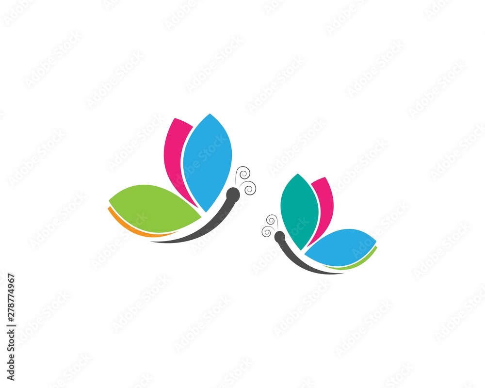 Fototapeta premium Butterfly Logo Template