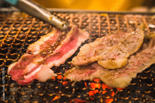 meat on the grill