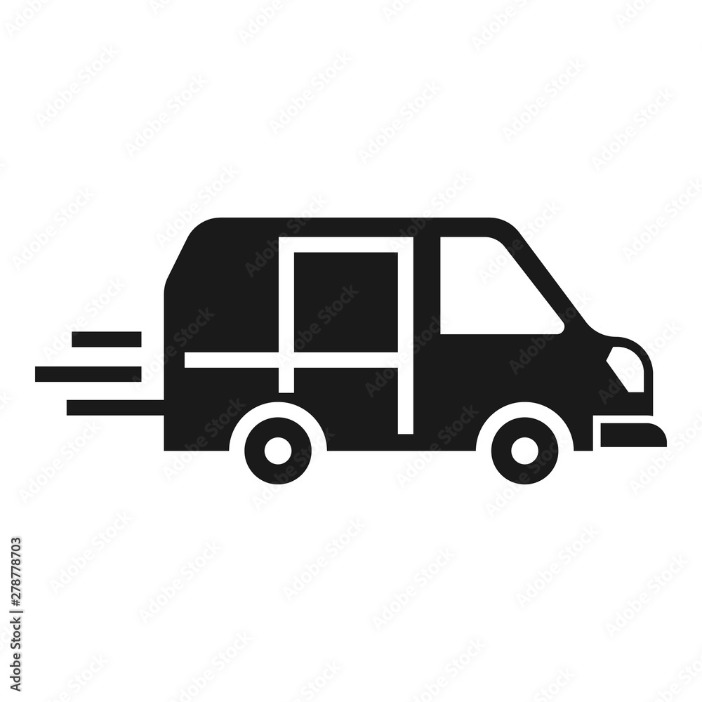 Parcel delivery icon. Simple illustration of parcel delivery vector icon for web design isolated on white background