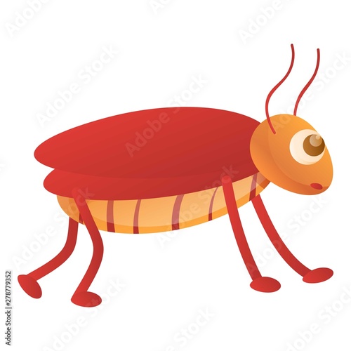 Cockroach icon. Cartoon of cockroach vector icon for web design isolated on white background