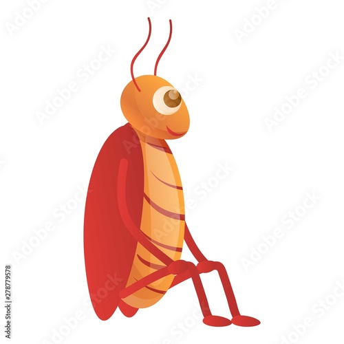 Cockroach stay icon. Cartoon of cockroach stay vector icon for web design isolated on white background