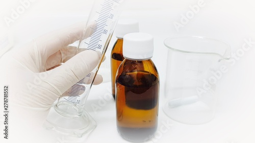 Preparing a prescription in syrup