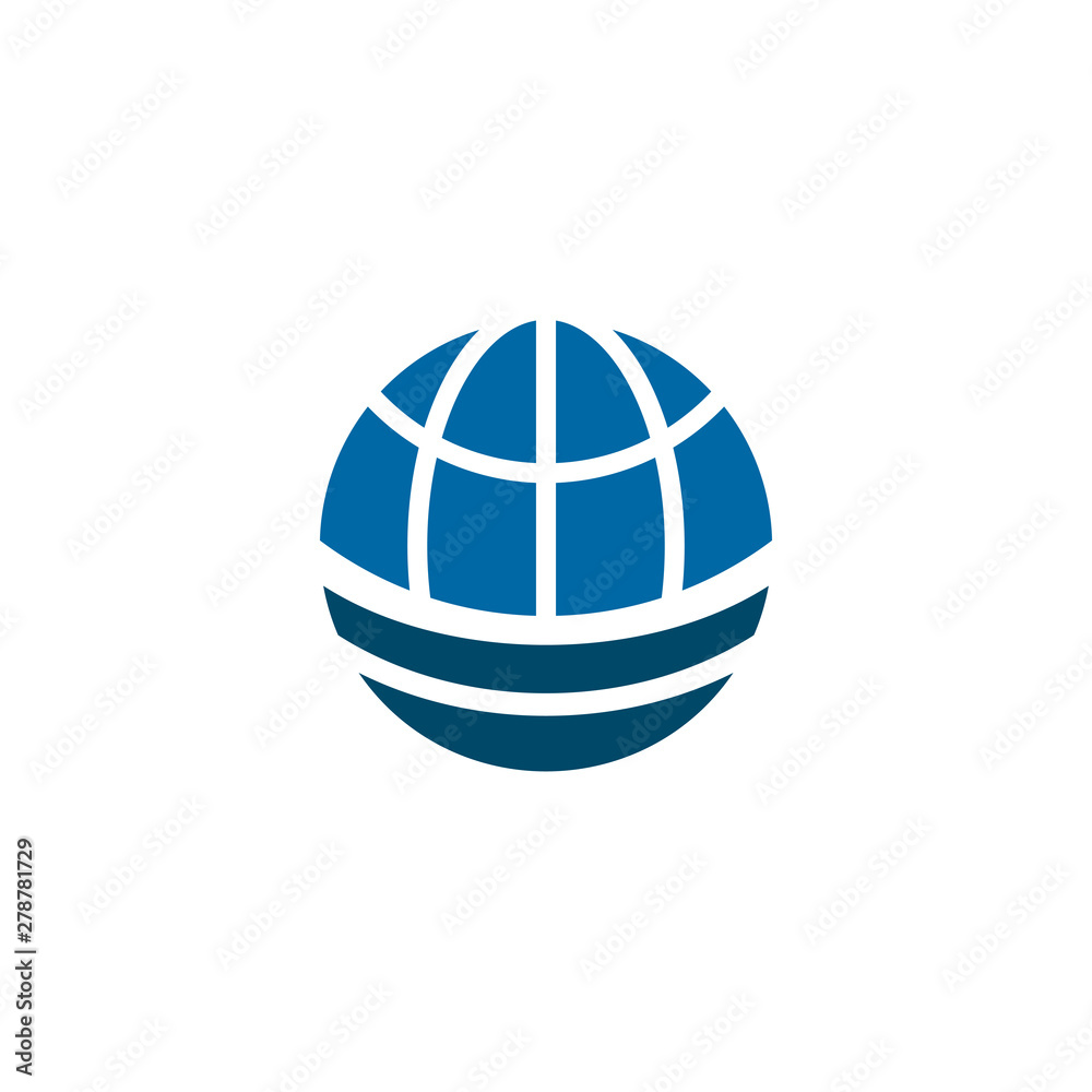Globe icon logo design vector template Globe icon logo design vector template