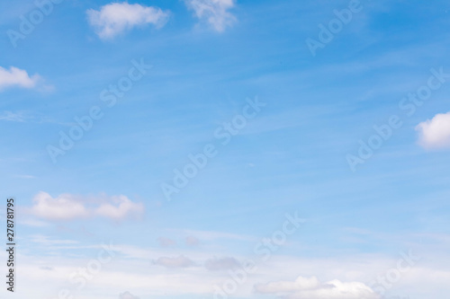 clean  blue  sky with high white perist clouds