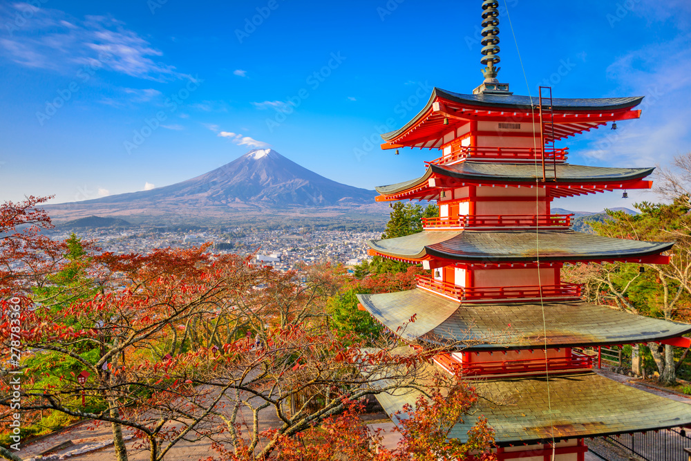Mt. Fuji, Japan from Chureito Pagoda