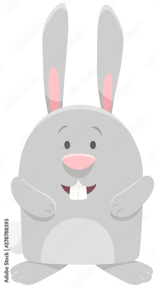 funny farm rabbit cartoon animal character
