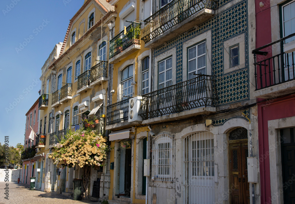 Fototapeta premium Streets in Lisbon. Portugal in the summer. 