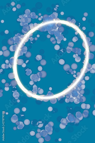 abstract background with bubbles paint color art wallpaper Blue 