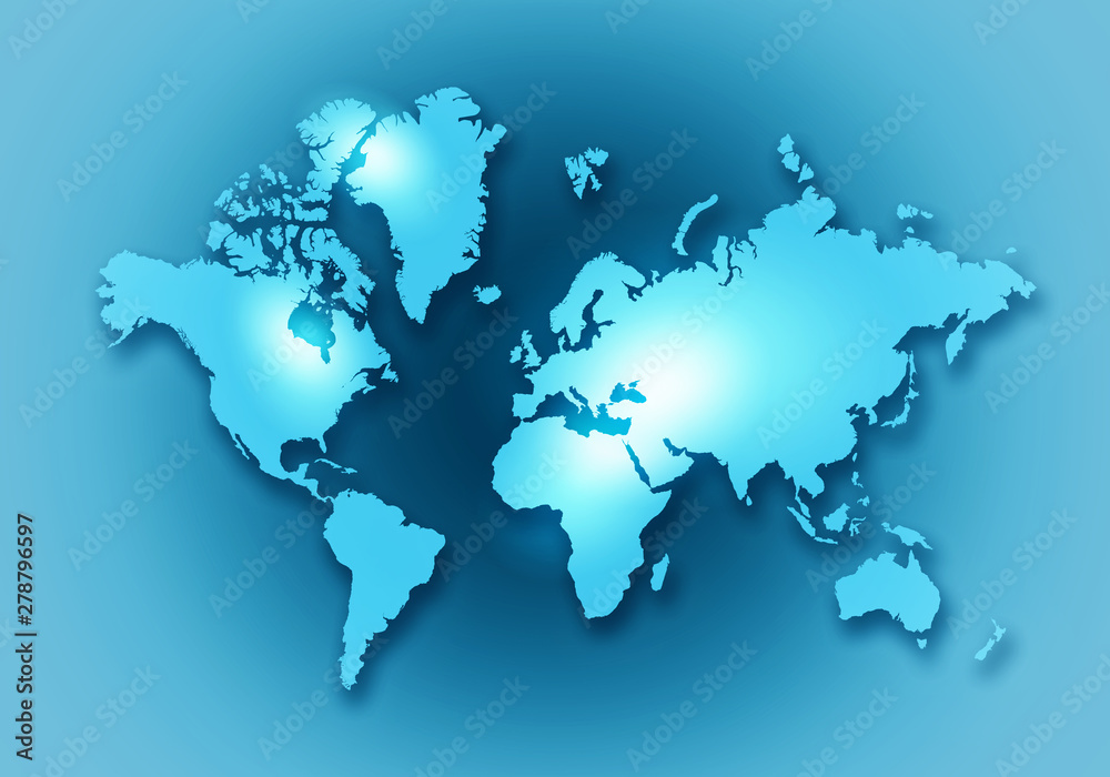 World digital outlined map background World digital outlined map background