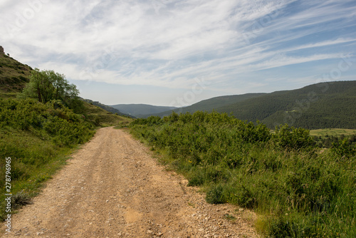 Valdelinares mountains in summer a sunny day photo