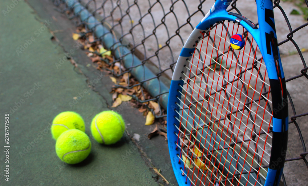 Pelota y Raqueta de Tenis