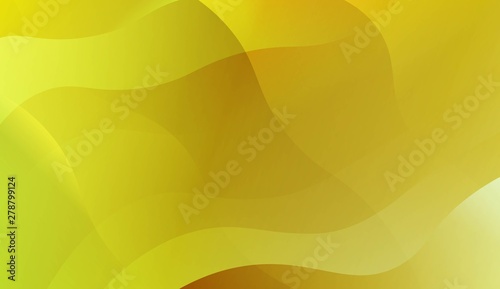 Abstract Background With Wave Green Yellow Gradient Shape. For Futuristic Ad, Booklets. Vector Illustration with Color Gradient