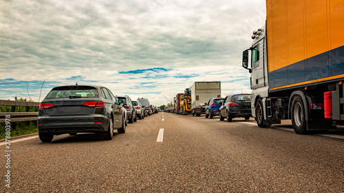 Rettungsgasse in Deutschland photo