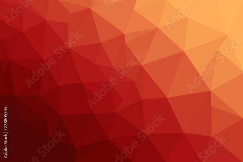 Abstract polygonal mosaic background. Multicolor low poly gradient background. Red polygon background