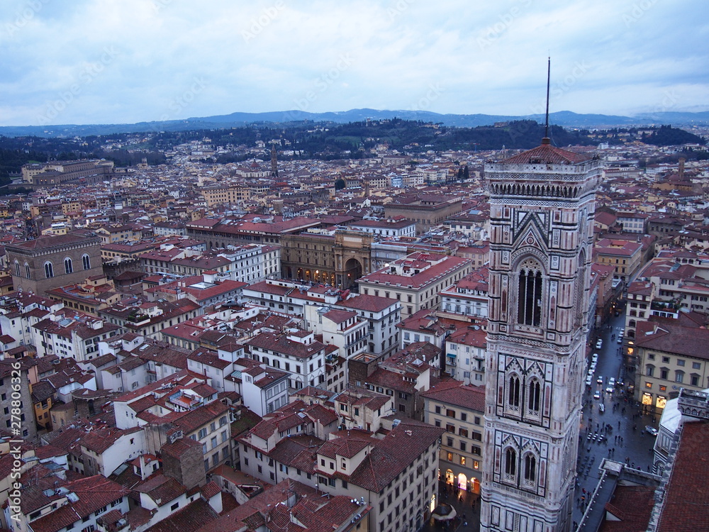 A bird-view scenery of Florence, Italy (February 2016) 