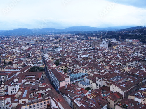 A bird-view scenery of Florence, Italy (Feburary 2016) 