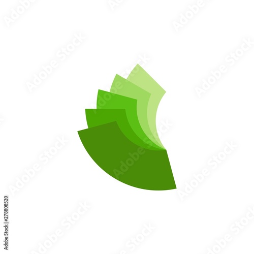 Multi Ply Letter C logo design vector