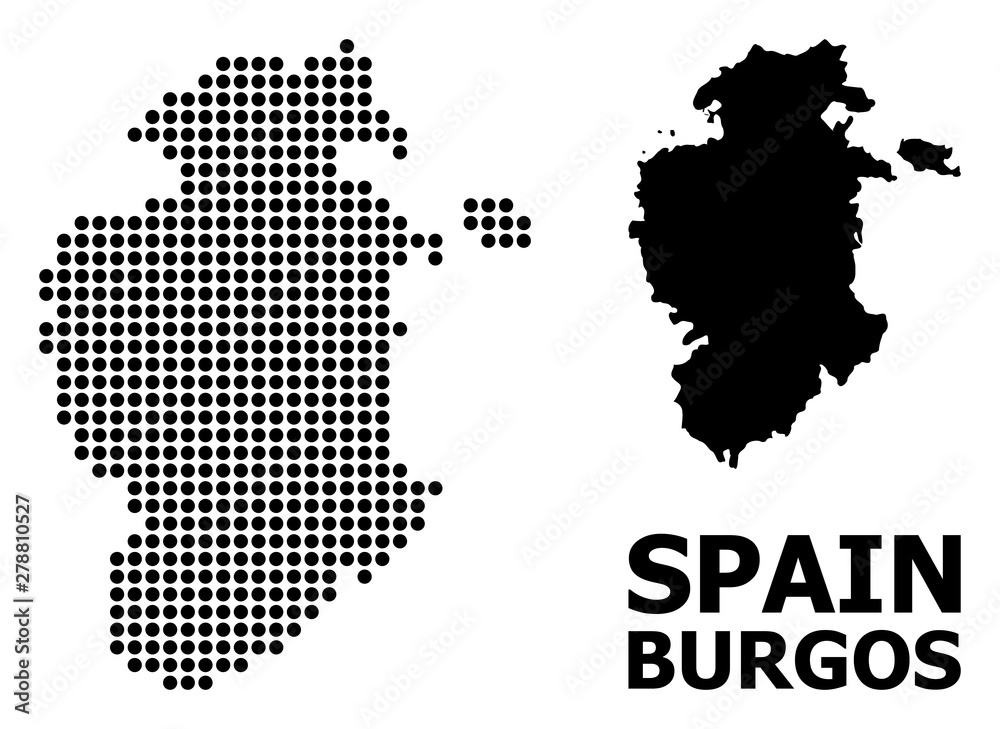 Dot Mosaic Map of Burgos Province