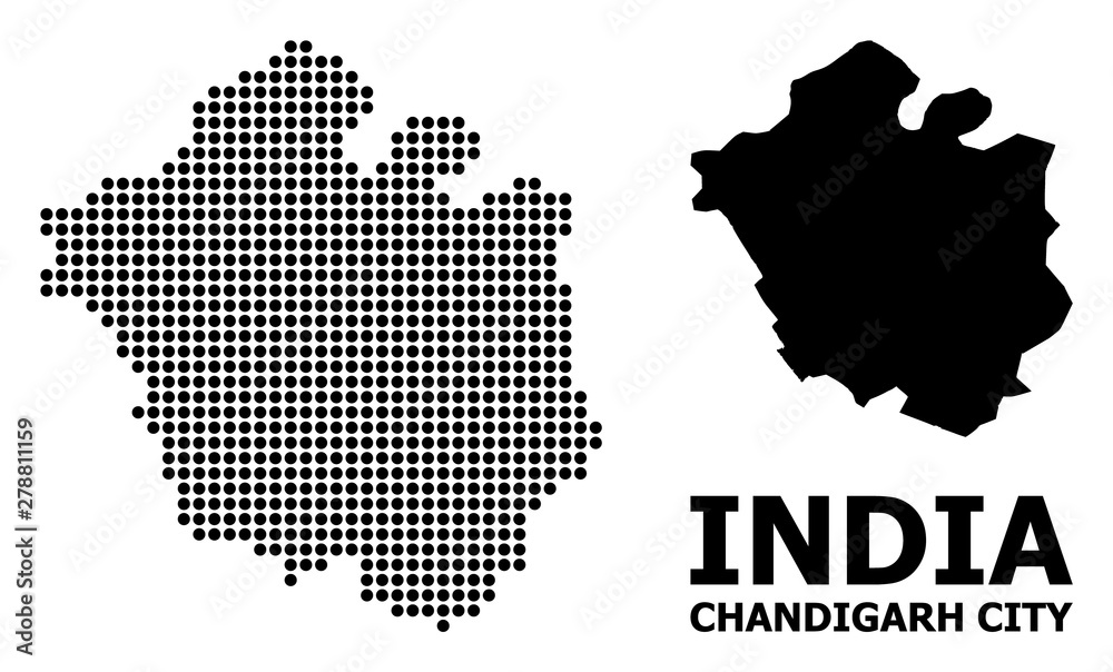 Pixelated Pattern Map of Chandigarh City