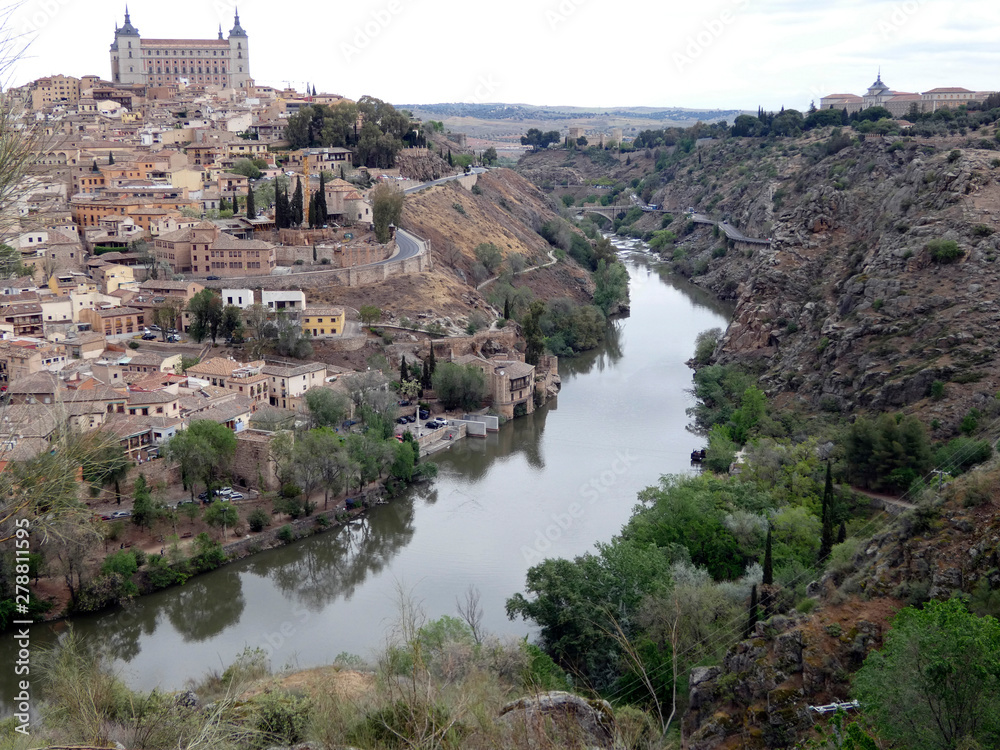 Panorámica de la ciudad de Toledo, España