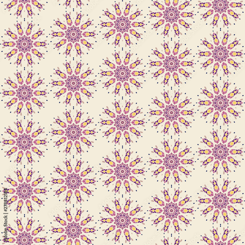 Seamless pattern with mandalas Seamless pattern with mandalas