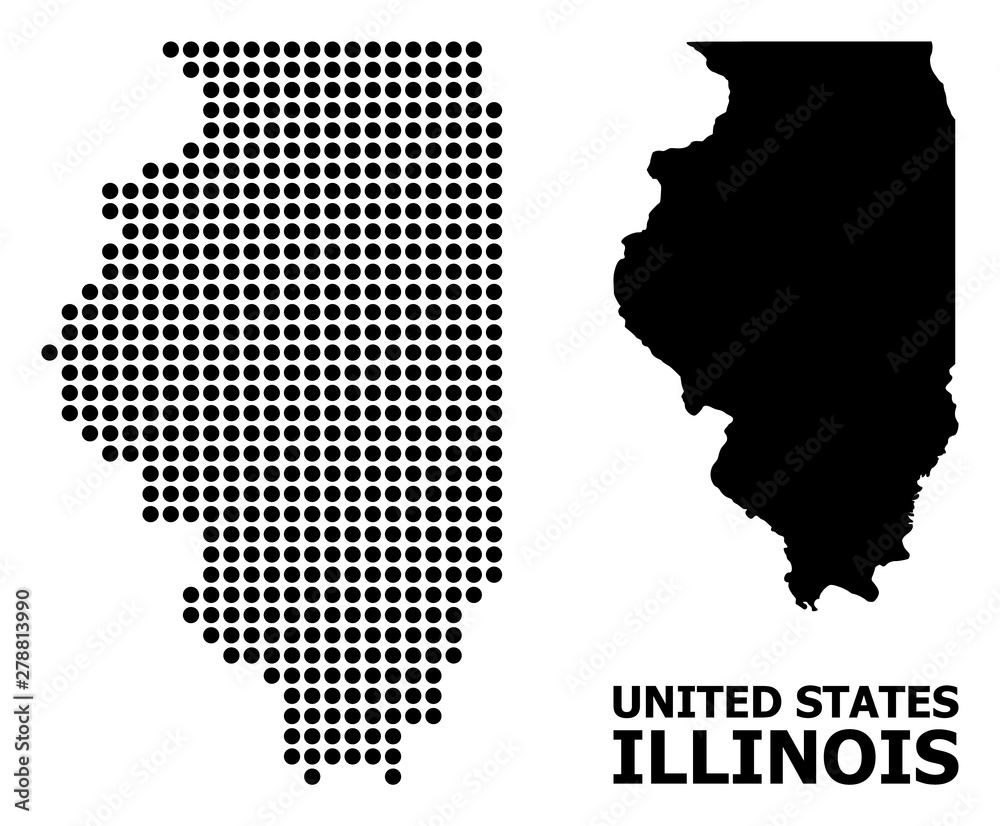 Dot Pattern Map of Illinois State