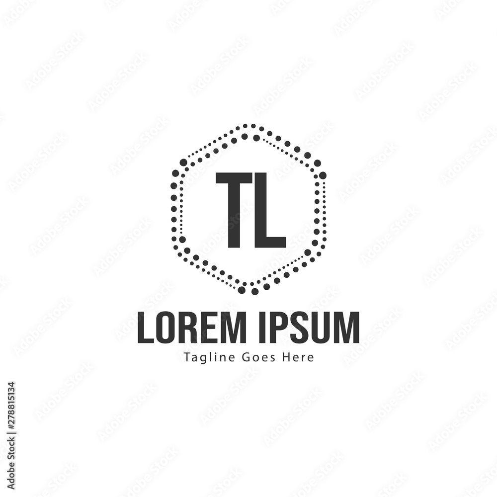Initial TL logo template with modern frame. Minimalist TL letter logo vector illustration Initial TL logo template with modern frame. Minimalist TL letter logo vector illustration