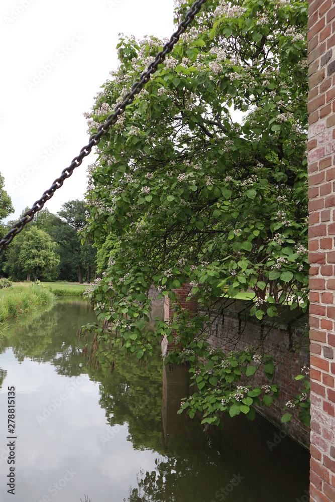 Fototapeta premium The canal in the park of the Castle De Haar