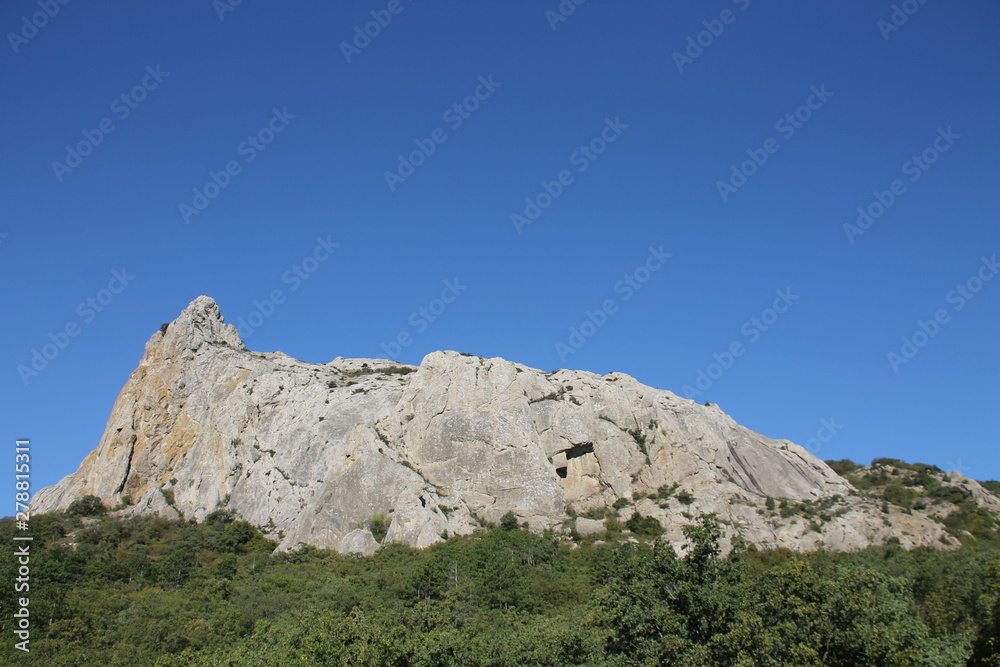 mountains and blue sky