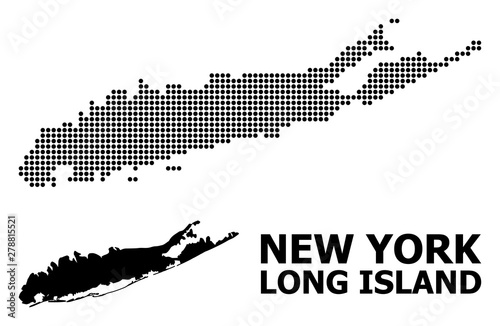Dotted Mosaic Map of Long Island