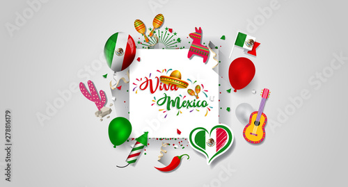Mexico Independence Day (Viva Mexico).