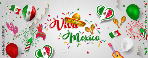Mexico Independence Day (Viva Mexico).
