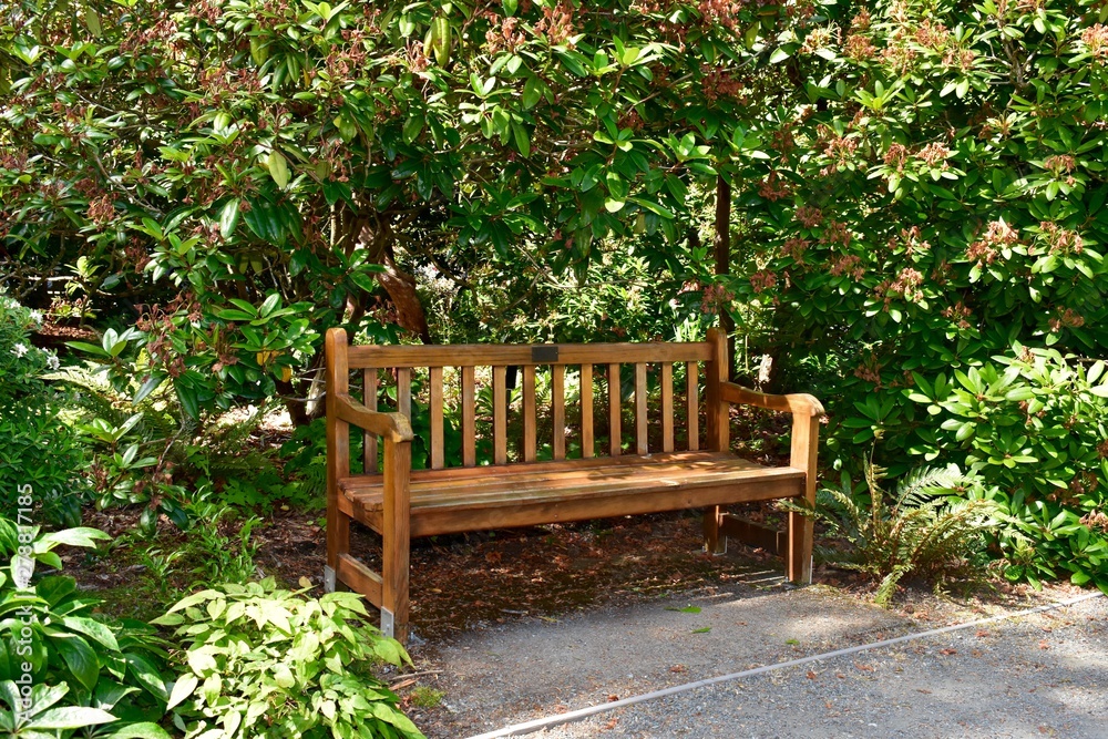 Park and garden estates with walking paths, benches and seating areas for relaxing Park and garden estates with walking paths, benches and seating areas for relaxing