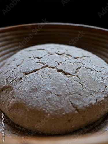 rye bread unbaked in heat basked 